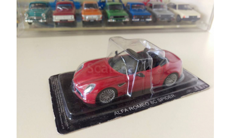 Суперкары №53 Alfa Romeo 8C Spider 1/43, журнальная серия Суперкары (DeAgostini), 1:43