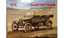 35667 Ford Model T 1917 Touring Australian Army Staff Car WWI, сборная модель автомобиля, ICM, scale35