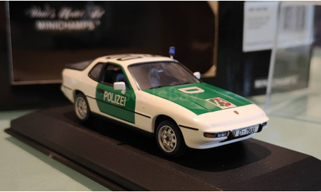 Porsche 924 polizei., масштабная модель, Minichamps, scale43