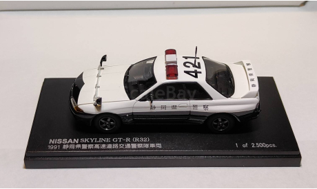 Nissan Skyline GT-R (R32) Police, масштабная модель, 1:43, 1/43