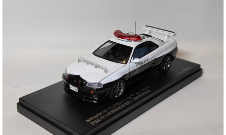 Nissan Skyline GT-R V Spec (R34) Police, масштабная модель, scale43