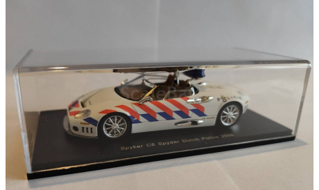 Spyker C8 spyder police. Spark. 1/43, масштабная модель, 1:43