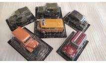1/43 модели ГАЗ УАЗ одним лотом, масштабная модель, Автолегенды СССР журнал от DeAgostini, scale43