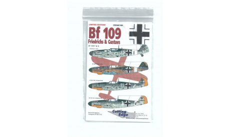 1/48 Декаль Bf-109 F&G  Cutting Edge, фототравление, декали, краски, материалы, scale48