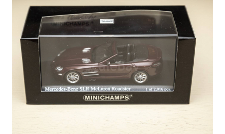 1/43 Mercedes-Benz SLR McLaren Roadster Minichamps, масштабная модель, scale43