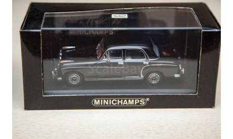 1/43 Mercedes-Benz 220 S Ponton Minichamps Black, масштабная модель, scale43