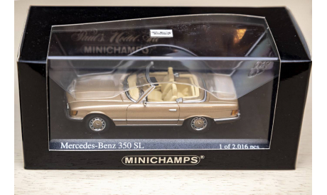 1/43 Mercedes-Benz 350 SL R107 Minichamps, масштабная модель, 1:43