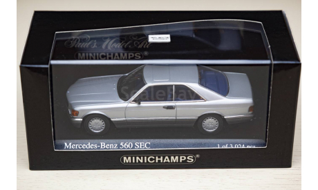 1/43 Mercedes-Benz 560 SEC C126 Minichamps, масштабная модель, scale43