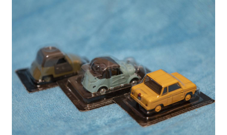 1/43 Мотоколяски Серпухова СМЗ одним лотом, масштабная модель, Автолегенды СССР журнал от DeAgostini, scale43
