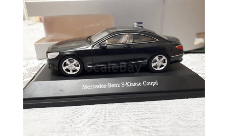 Mercedes S-klasse Coupe C217(W222) black Kyosho 1:43, масштабная модель, scale43, Mercedes-Benz