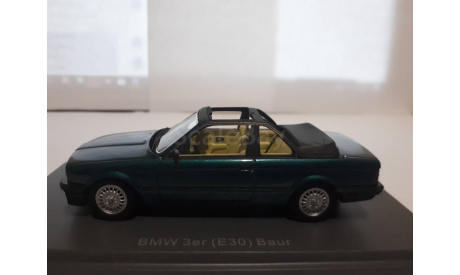 1:43 BMW 3er 325i (E30) Baur cabriolet green met. NEO, масштабная модель, Neo Scale Models, 1/43