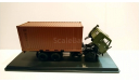 КамАЗ-53212 с 20-футовым контейнером (хаки/коричневый), масштабная модель, Start Scale Models (SSM), 1:43, 1/43