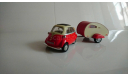 BMW Isetta 250 с прицепом 1961, масштабная модель, Bauer/Cararama/Hongwell, 1:43, 1/43