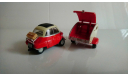 BMW Isetta 250 с прицепом 1961, масштабная модель, Bauer/Cararama/Hongwell, 1:43, 1/43