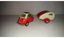 BMW Isetta 250 с прицепом 1961, масштабная модель, Bauer/Cararama/Hongwell, 1:43, 1/43