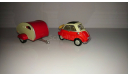 BMW Isetta 250 с прицепом 1961, масштабная модель, Bauer/Cararama/Hongwell, 1:43, 1/43