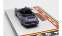 Модель автомобиля 1:43 Heco Porsche 911 Carrera 2 cabriolet purple 1991 Limited 24/150 pcs, масштабная модель, scale43