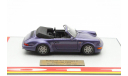 Модель автомобиля 1:43 Heco Porsche 911 Carrera 2 cabriolet purple 1991 Limited 24/150 pcs, масштабная модель, scale43