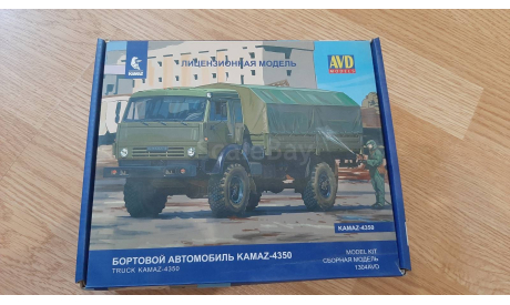 Сборная модель Камаз 4350 1/43, сборная модель автомобиля, AVD, 1:43