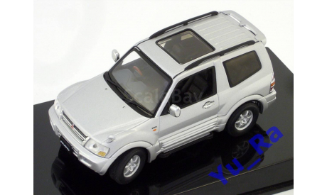 + Mitsubishi Pajero 1999 SWB 2drs silver AutoArt Yu_Ra, масштабная модель, scale43