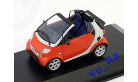 + Smart fortwo cabrio red Minichamps Yu_Ra, масштабная модель, scale43