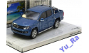 + VW Amarok Pick Up 2009 bluemetallic Minichamps Yu_Ra, масштабная модель, Volkswagen, 1:43, 1/43