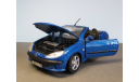 Peugeot 206 CC Maisto 1:24, масштабная модель, 1/24