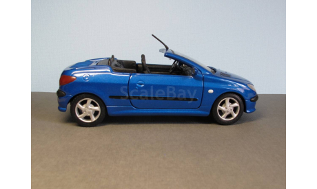 Peugeot 206 CC Maisto 1:24, масштабная модель, 1/24