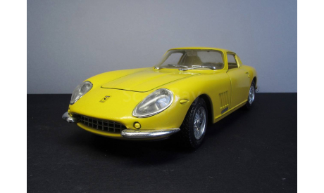 1966  FERRARI  275 GTB4    BBurago 1:24 made in Italy, масштабная модель, scale24