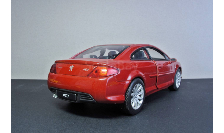 Peugeot 407 Coupe Welly 1:24, масштабная модель, 1/24