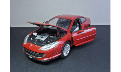 Peugeot 407 Coupe Welly 1:24, масштабная модель, 1/24