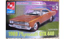 1969 Plymouth  GTX 440  M 1:25, сборная модель автомобиля, AMT, scale24