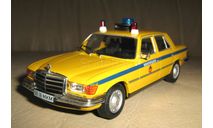 MERCEDES BENZ 450SEL МИЛИЦИЯ МОСКВА, масштабная модель, Полицейские машины мира, Deagostini, scale43, Mercedes-Benz