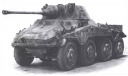 Sd.Kfz.234/2 Puma -1944 - модель 1/72 Арсенал-Коллекция серии Танки Мира №14, масштабные модели бронетехники, Büssing-NAG, 1:72