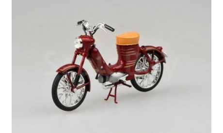 JAWA 50 Pionyr (1955) от ABREX тёмно красная, масштабная модель мотоцикла, scale18