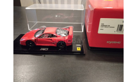 Ferrari F40 Kyosho 1/43 Раритет, масштабная модель, 1:43