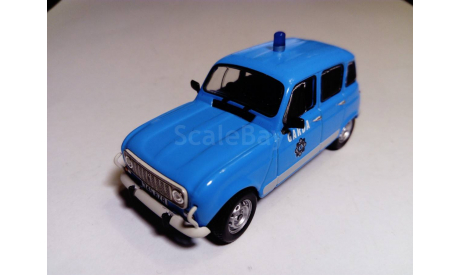 Полицейские Машины Мира №76 Renault 4L garda, журнальная серия Полицейские машины мира (DeAgostini), ДеАгостини, 1:43, 1/43