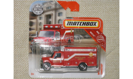 Matchbox MBX rescue International Terrastar Fire 2018 Таиланд, масштабная модель, scale0