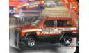 Matchbox MBX rescue Jeep Cherokee 2017 Fire Таиланд, масштабная модель, scale0