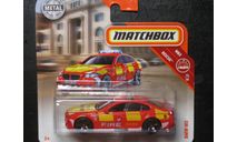 Matchbox MBX rescue BMW M5 Fire 2014 Таиланд, масштабная модель, scale0