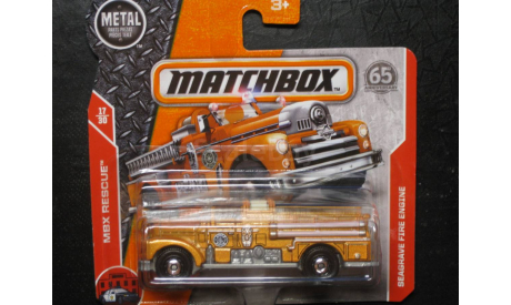 Matchbox MBX rescue Seagrave Fire Engine 2011 Таиланд, масштабная модель, scale0