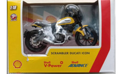 Мотоцикла Scrambler Ducati Icon 1:18 Shell Bburago