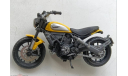 Мотоцикла Scrambler Ducati Icon 1:18 Shell Bburago, масштабная модель мотоцикла, scale18