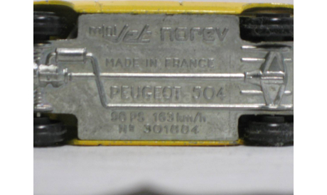 Mini Jet Norev Peugeot 504 № 301884, масштабная модель, scale0