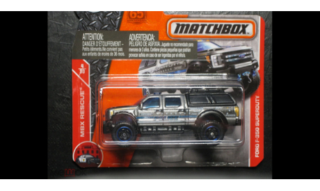 Matchbox MBX rescue Ford F-350 Superduty Police 2016 Таиланд (Sb), масштабная модель, scale0