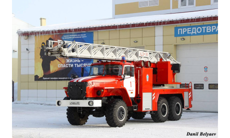 Кит №17 пожарная Ал-30 (4320), сборная модель автомобиля, Урал 4320, scale43