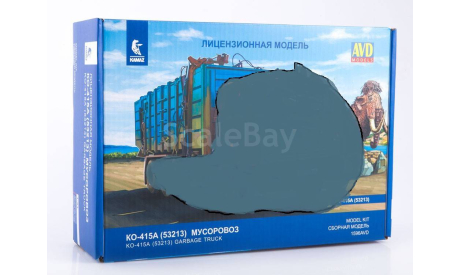 Мусоровозная надстройка Камаз 53213, запчасти для масштабных моделей, scale43