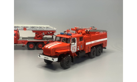 Кит пожарный АЦ 8.0-40 (4320), сборная модель автомобиля, Урал 4320, scale43
