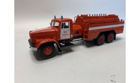 Кит Краз Пожарный АВ-10 (СССР-Россия), сборная модель автомобиля, 1:43, 1/43