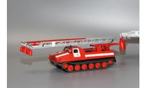 Кит№ 16 пожарная АЛ-30 (ГТ-Т) гусеничный тягач, сборная модель автомобиля, scale0